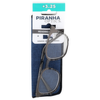 Piranha Optics +3.25 Reading Glasses +3.25 - 1 Each