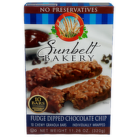 Sunbelt Bakery Fudge Dipped Chocolate Chip Chewy Granola Bars - 1.126 Ounce - 10 Count