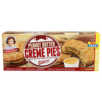 Little Debbie Peanut Butter Creme Pies Sandwich Cookies - 3.1 Ounce - 6 Count