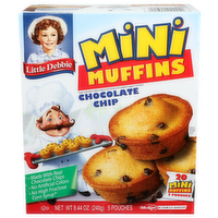 Little Debbie Chocolate Chip Mini Muffins - 1.688 Ounce - 5 Count