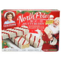 Little Debbie North Pole Nutty Buddy Wafer Bars With Peanut Butter - 0.738 Ounce - 10 Count