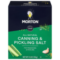 Morton Salt Morton All-Natural Canning & Pickling Salt - 4 Pound