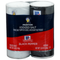 Morton Iodized Salt Black Pepper - 5.25 Ounce