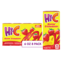 Hi-C Boppin Strawberry Juice Drink Cartons - 48 Fluid Ounce