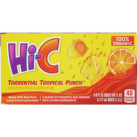 Hi-C Torrential Tropical Punch Juice Drink Cartons - 48 Fluid Ounce