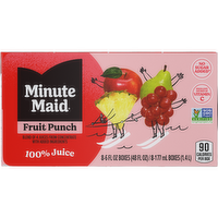 Minute Maid Fruit Punch Juice Drink Cartons - 48 Fluid Ounce