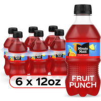Minute Maid Fruit Punch Juice Drink Bottles - 72 Fluid Ounce