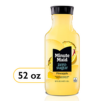 Minute Maid Zero Sugar Pineapple Nc Bottle - 52 Fluid Ounce