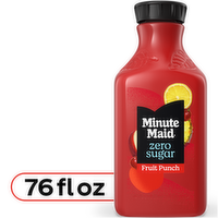Minute Maid Zero Sugar Fruit Punch Juice Drink Bottle - 76 Fluid Ounce