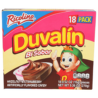 Ricolino Hazelnut & Strawberry Candy - 0.52 Ounce - 18 Count