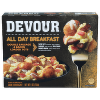 Devour Double Sausage & Bacon Loaded Tots - 9 Ounce