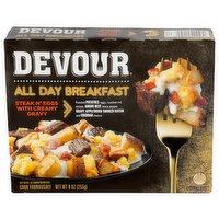 Devour Steak N' Eggs With Creamy Gravy All Day Breakfast - 9 Ounce