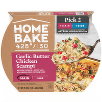 HOMEBAKE 425/30 425°30 Garlic Butter Chicken Scampi Frozen Main, Box - 19.8 Ounce