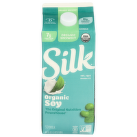 SILK Unsweetened Soy Esl Org Unsweet Original - 64 Fluid Ounce