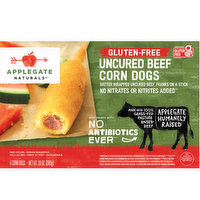 Applegate Naturals Gluten Free Uncured Beef Corn Dogs - 2.5 Ounce - 4 Count