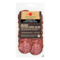 Applegate Uncured Peppered Genoa Salami - 4 Ounce