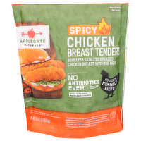 APPLEGATE Breaded Chicken Delicious As Is, Or Use Them To Create Your Own Spicy Sandwich At Home… Go Ahead, Skip That Drive-Thru Line! We Source From Farms Where Animals Are Raised With Care And Respect. Believe This Leads Great Tasting Products Peace Of Mind— All Part Our Mission. Changing The Meat Eat. Fully Cooked. Ready Heat. Microwavable - 16 Ounce
