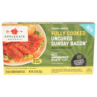 Applegate Fully Cooked Uncured Sunday Bacon - 0.252 Ounce - 10 Count