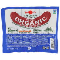 Applegate Naturals Organic Uncured Beef Hot Dog - 10 Ounce