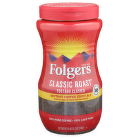 Folgers Classic Roast Instant Coffee Crystals - 12 Ounce - 1 Count