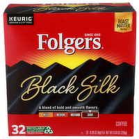 Folgers Dark Black Silk K-Cup Pods Coffee - 0.282 Ounce - 32 Count