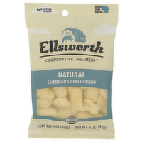 Ellsworth White Cheddar Natural Cheeese Curd Cheese Curds - 5 Ounce