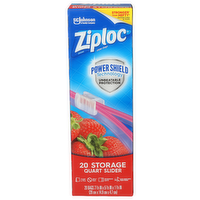 Ziploc Slider Bags, Storage, Quart