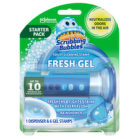 Scrubbing Bubbles Fresh Gel Automatic Toilet Bowl Cleaner, Rainshower - 1.34 Ounce