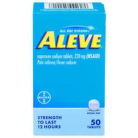 Aleve All Day Strong Pain Relieverfever Reducer - 50 Count
