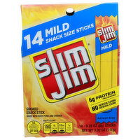 Slim Jim Mild Smoked Snack Stick - 0.28 Ounce - 14 Count