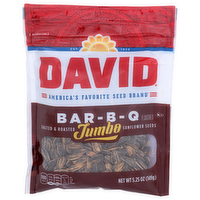 David Bar-B-Q Flavored Jumbo Salted & Roasted Sunflower Seeds - 5.25 Ounce