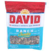 David Ranch Flavored Jumbo Salted & Roasted Sunflower Seeds - 5.25 Ounce