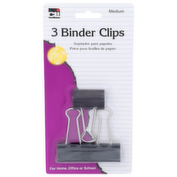 Charles Leonard, Inc. Medium Binder Clips - 3 Count