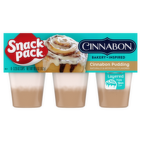 Snack Pack Cinnabon Bakery Inspired Flavored Pudding Cups - 19.5 Ounce