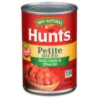 Hunt's Basil, Garlic & Olive Oil Petite Diced Tomatoes - 14.5 Ounce