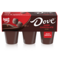 Snack Pack Dove Dark Chocolate Pudding Cups - 19.5 Ounce