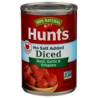 Hunt's Basil, Garlic & Oregano Diced Tomatoes - 14.5 Ounce