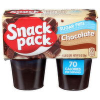 Snack Pack Chocolate Sugar Free Pudding - 3.25 Ounce - 4 Count