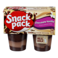 Snack Pack Chocolate Vanilla Pudding - 3.25 Ounce - 4 Count