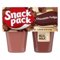 Snack Pack Chocolate Fudge Pudding, Cups - 13 Ounce