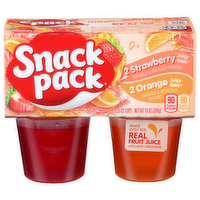 Snack Pack Strawberry Orange Juicy Gels - 3.25 Ounce - 4 Count