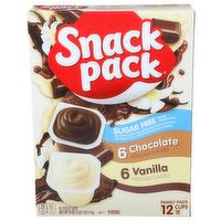 Snack Pack Chocolate Vanilla Pudding - 3.25 Ounce - 12 Count