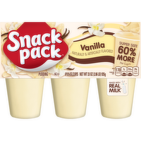 Snack Pack Super Size Vanilla Pudding, Cups - 5.5 Ounce