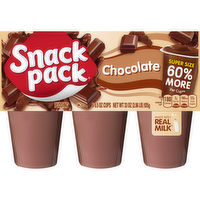 Snack Pack Super Size Chocolate Pudding, Cups - 33 Ounce