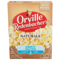 Orville Redenbacher's Simply Salted Natural Gourmet Popping Corn - 3.29 Ounce - 6 Count