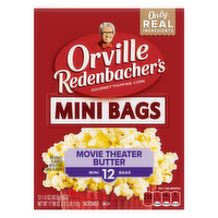 Orville Redenbacher's Redenbacher’s Movie Theater Butter Popcorn, Microwave Mini Bags, Pack Of 6 - 17.99 Ounce