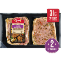 Tyson Pork Chops, Classic Garlic & Herb - 0.75 Pound