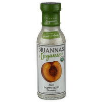 Briannas Salad Dressing Organic Poppy Seed - 10 Fluid Ounce