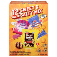Ferrara Candy Company Mother's® Circus Animal, Keebler® Fudge Stripes™ & Utz® Mini Cheese Balls Stripes & Utz Sweet & Salty Mix Variety Pack - 12 Ounce
