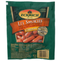 Eckrich Cheddar Li'l Smokies Cocktail Smoked Sausage - 12 Ounce